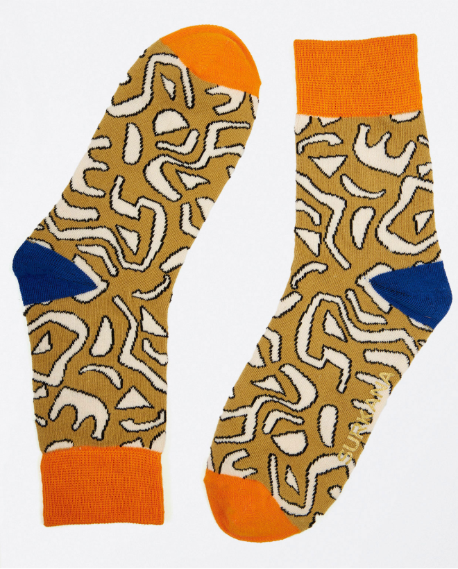 Printed ankle socks Blue