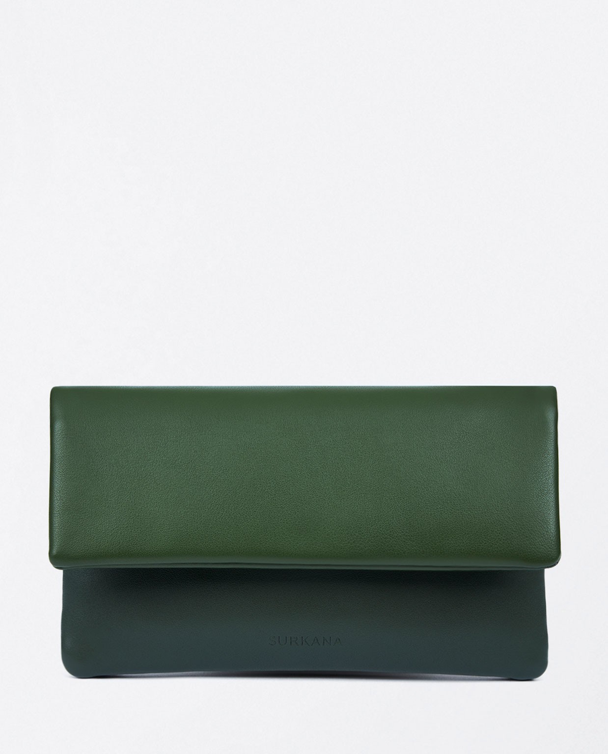 Two-tone soft wallet with flap Khaki