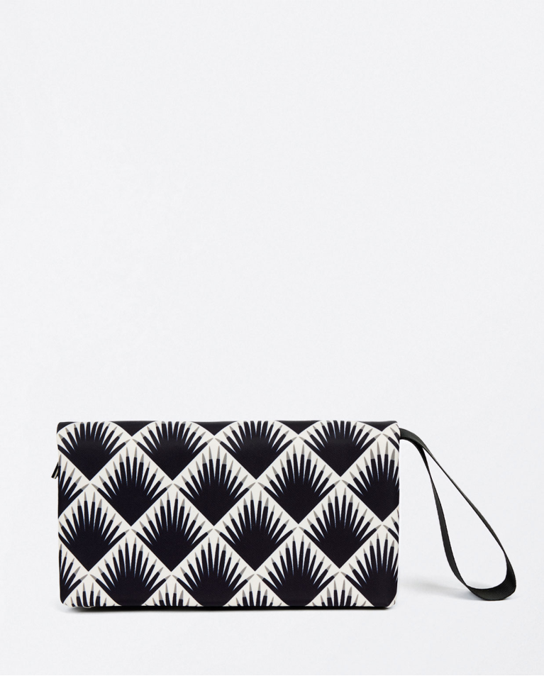 Cartera doble grande de nylon Multi