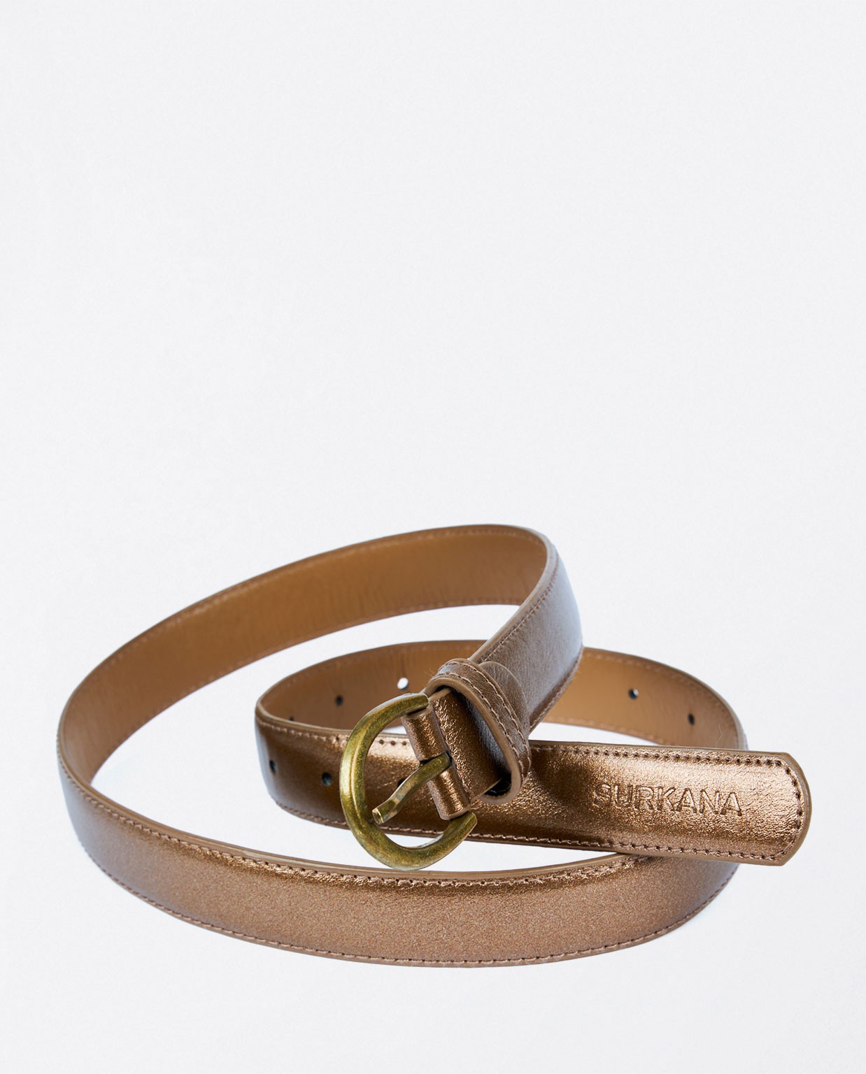 Plain basic thin belt Gold