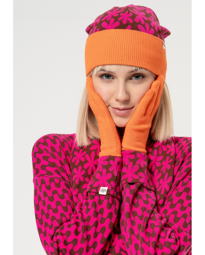 Combination knitted collar Orange