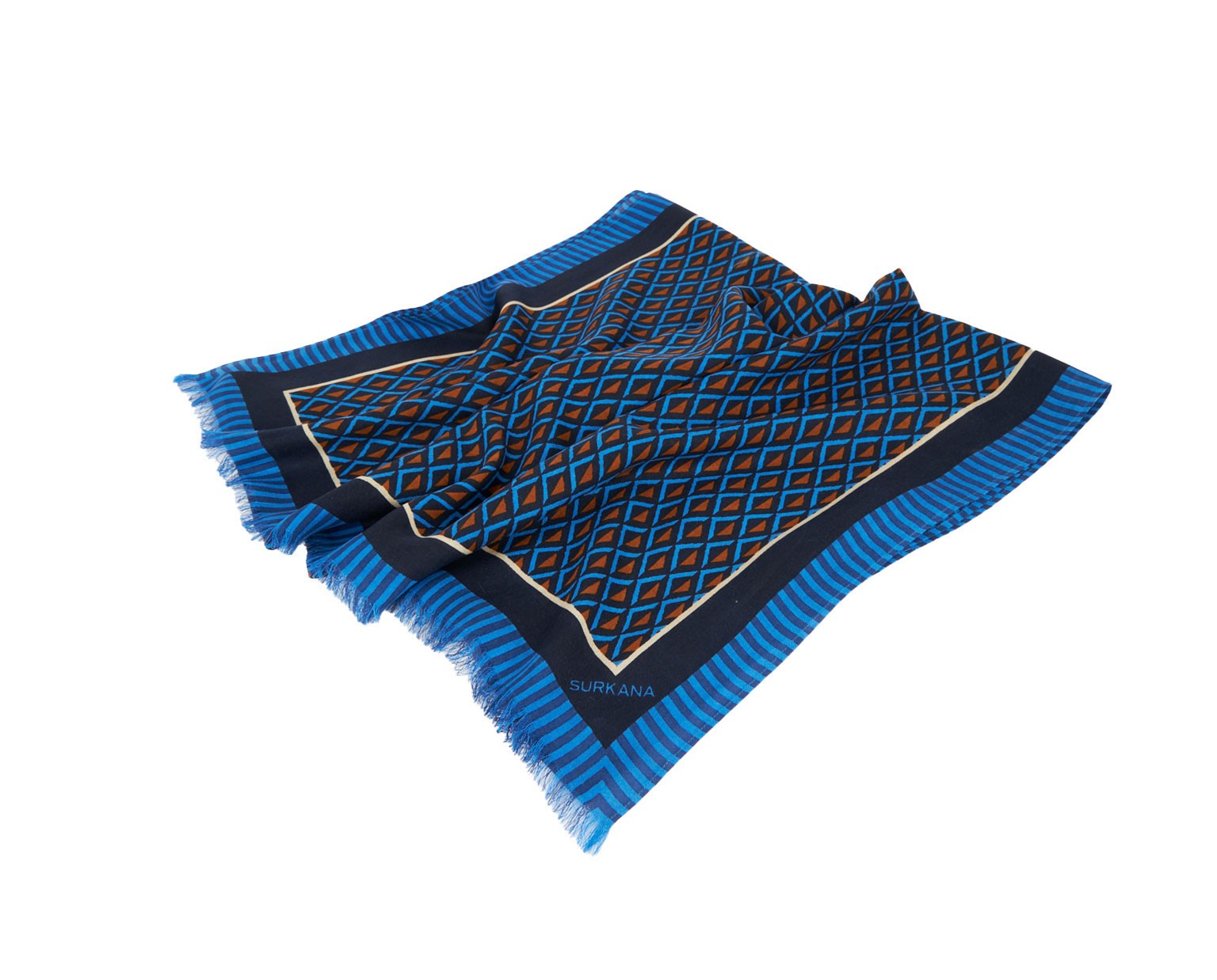 Foulard viscosa estampado Azul