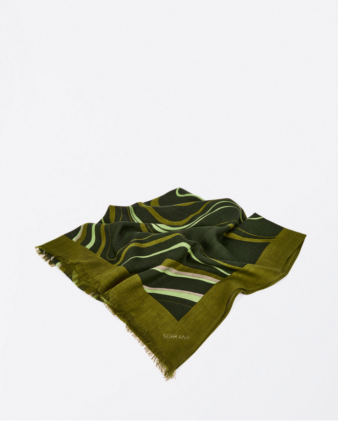 Foulard viscosa estampado...