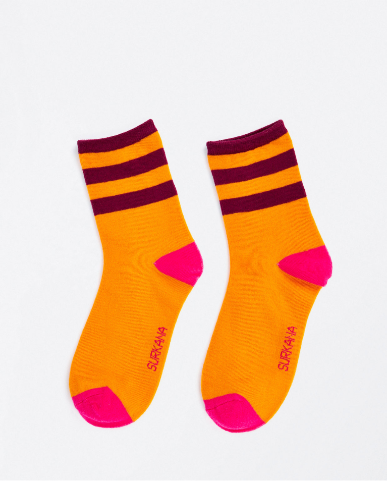 Medium jacquard socks Purple