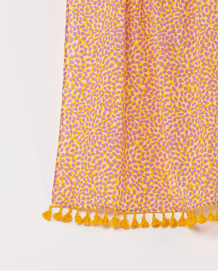 Pareo algodón estampado Amarillo