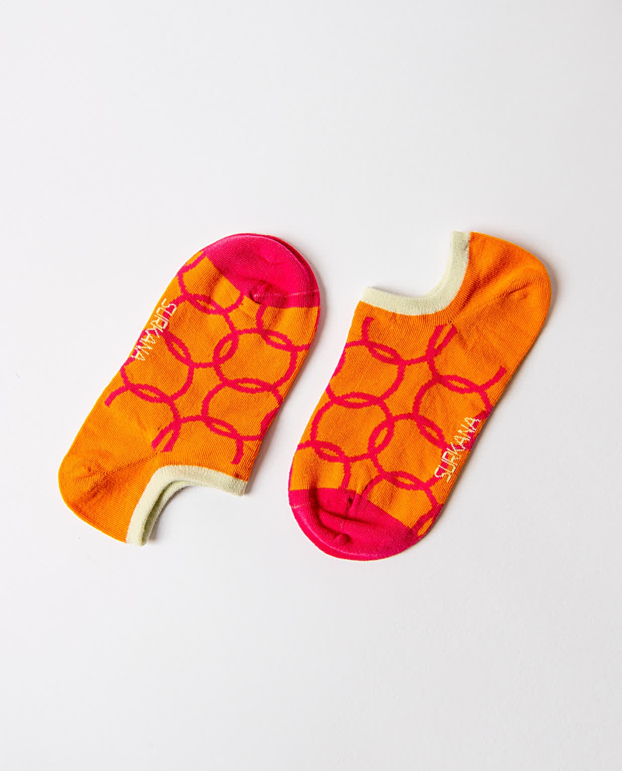 Jacquard ankle sock Orange