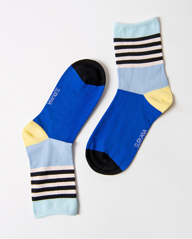 Medium jacquard sock Black