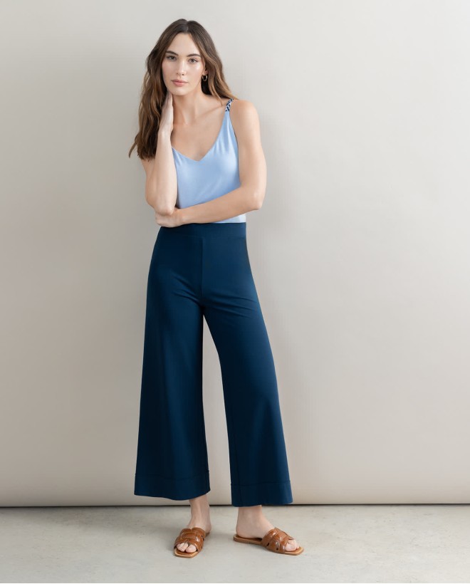 Solid stretch cropped PANTS...