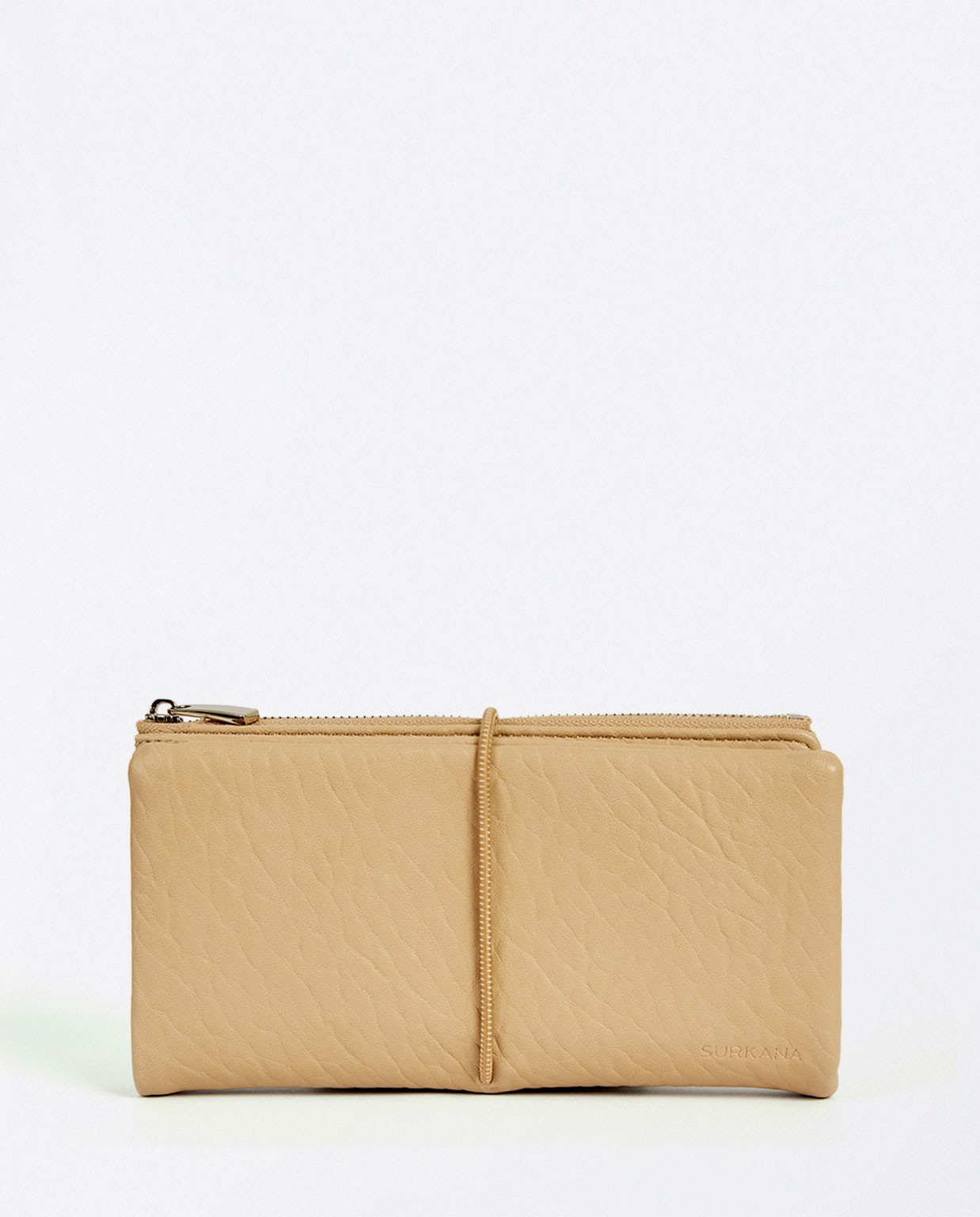 Smooth textured large wallet Nu