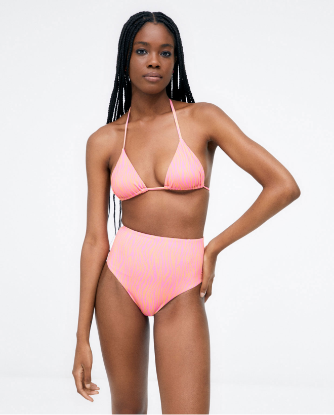 Triangle bikini top Pink