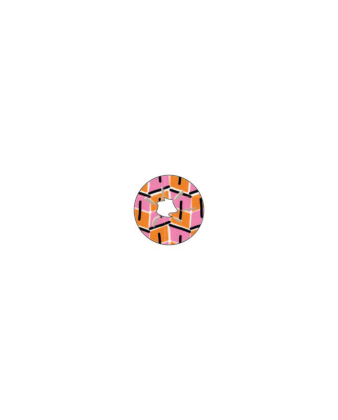 Printed scrunchie Pink
