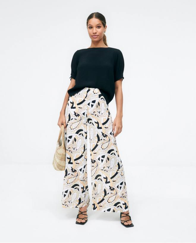 French sleeve blouse with...