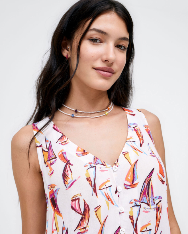 Blusa de tirantes con...
