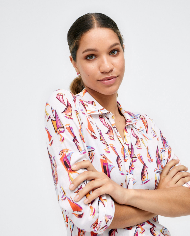 Camisa manga comprida. Multi
