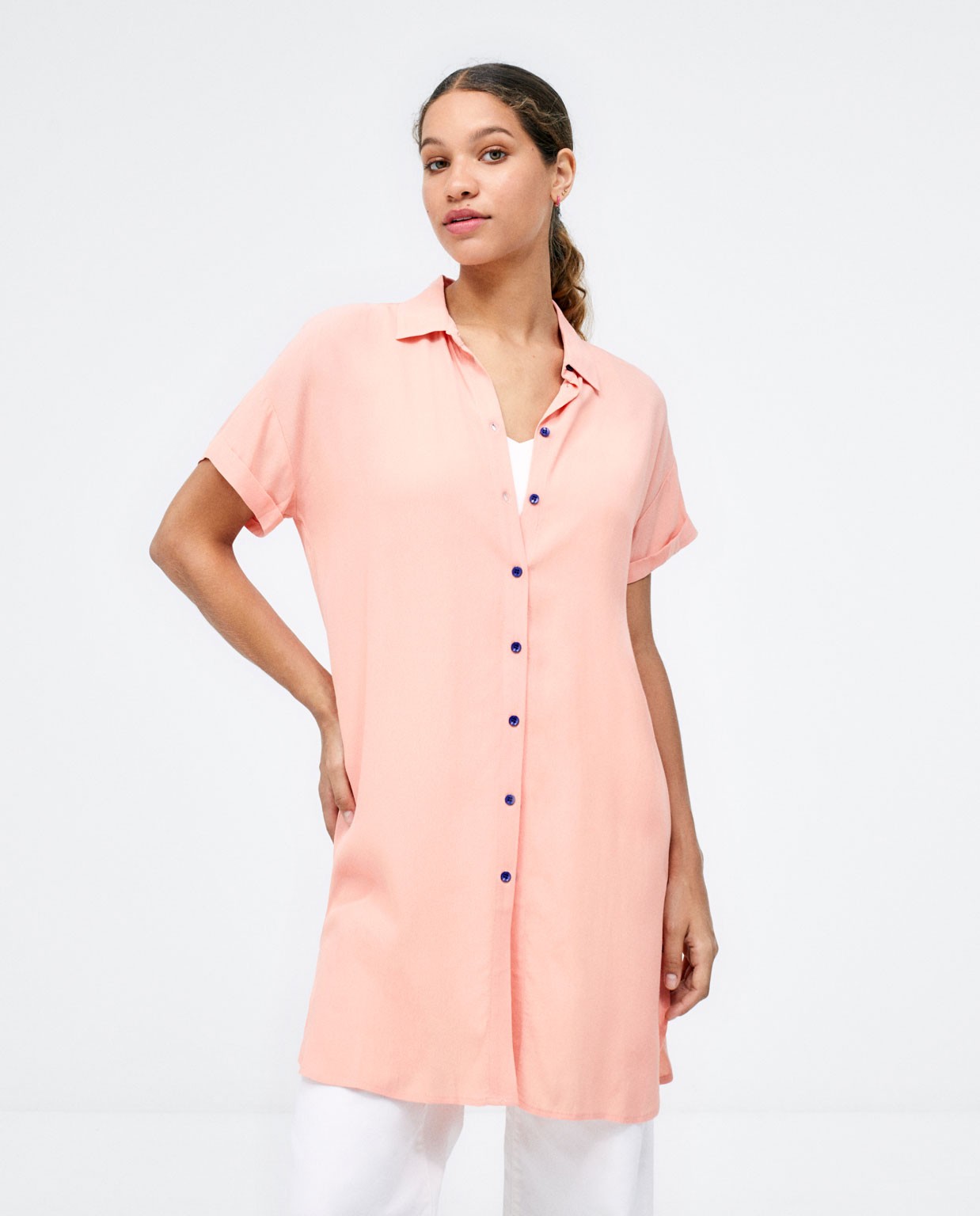 Camisa oversize Coral