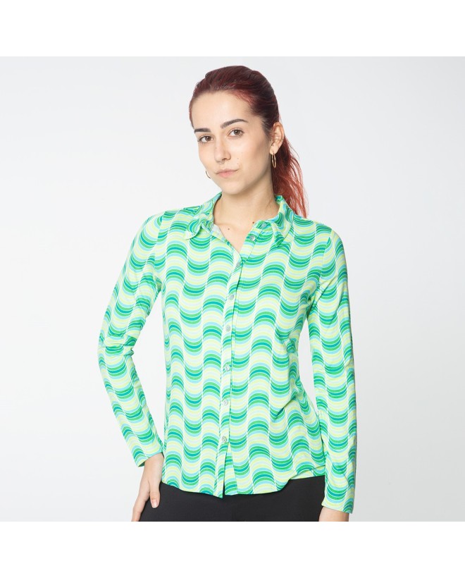 Camisa de mangas largas Verde