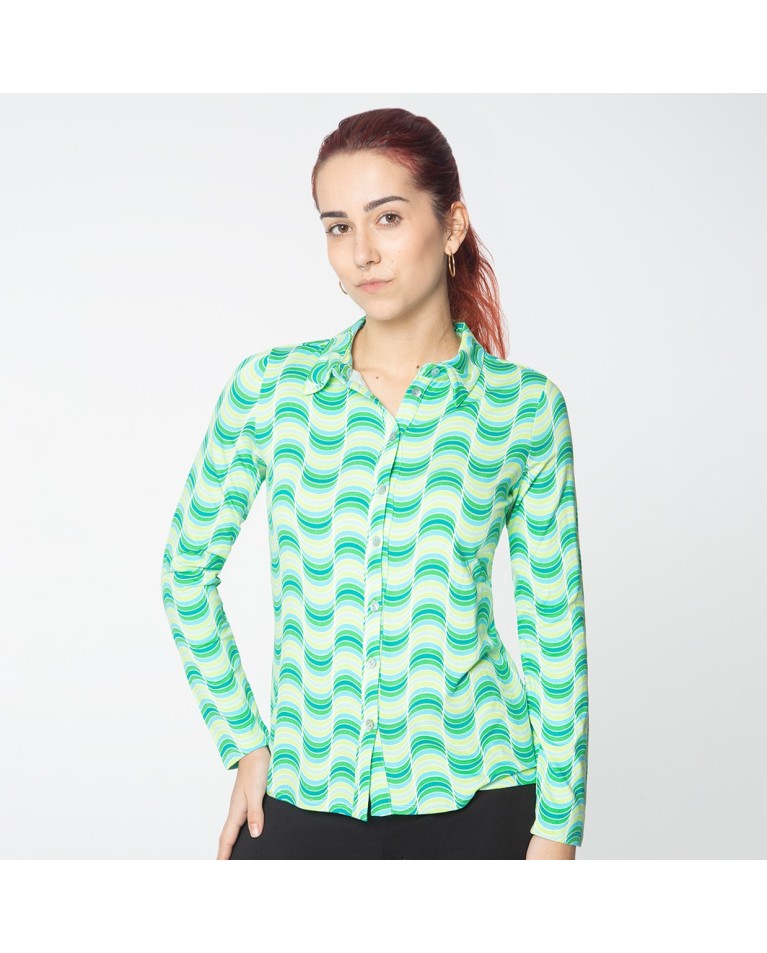 Camisa de mangas largas Verde