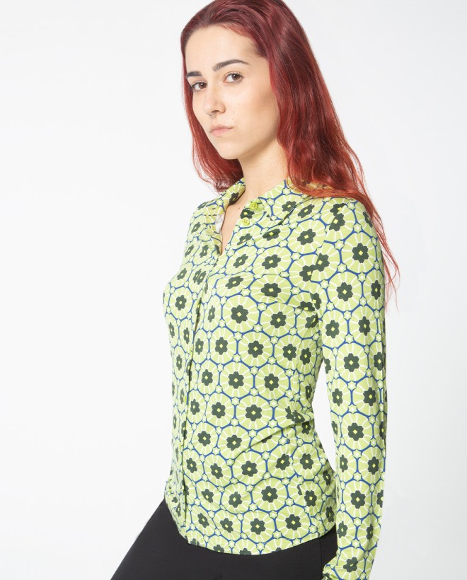 Camisa de mangas largas Verde