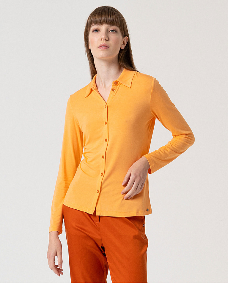 MU:Camisa de manga longa Mandarina