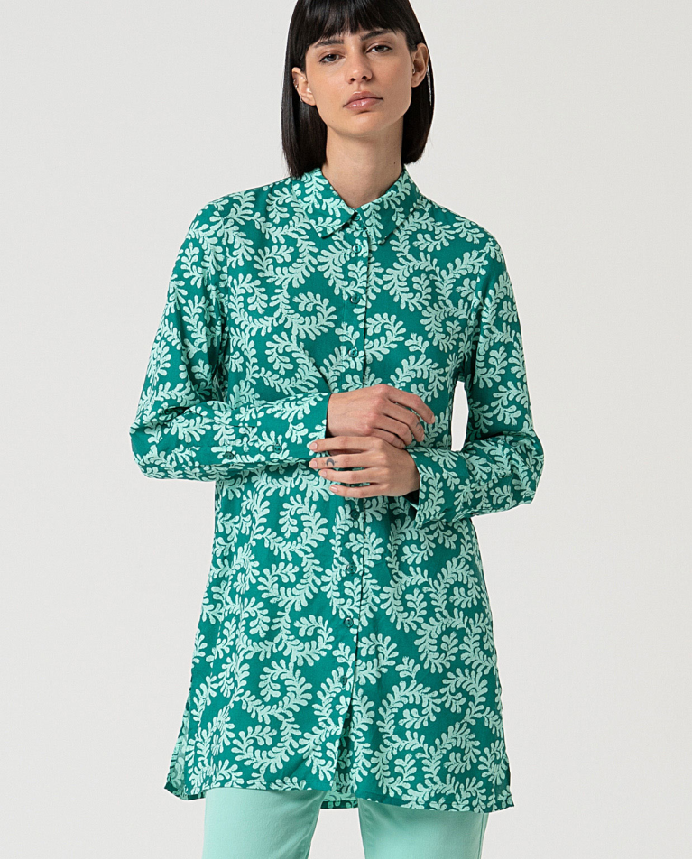 MU:Camisola de manga longa Verde água