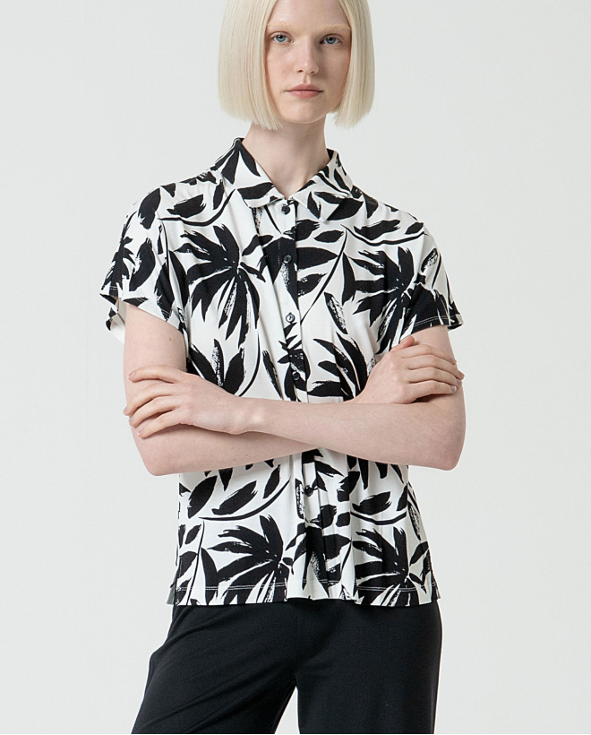 MU:Short sleeve shirt Black