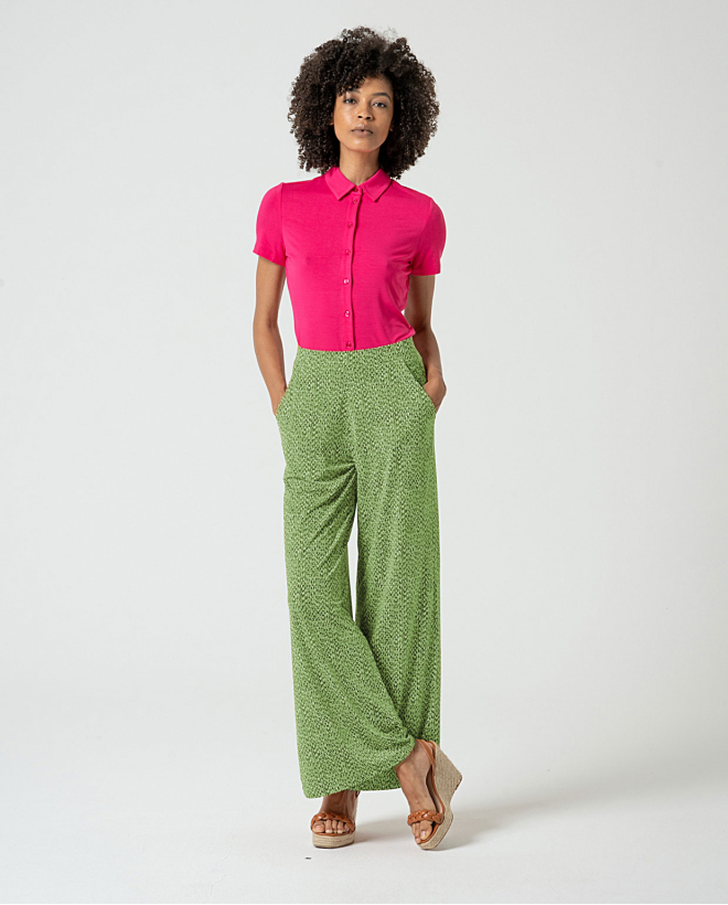 MU: Pantalón amplio Verde...
