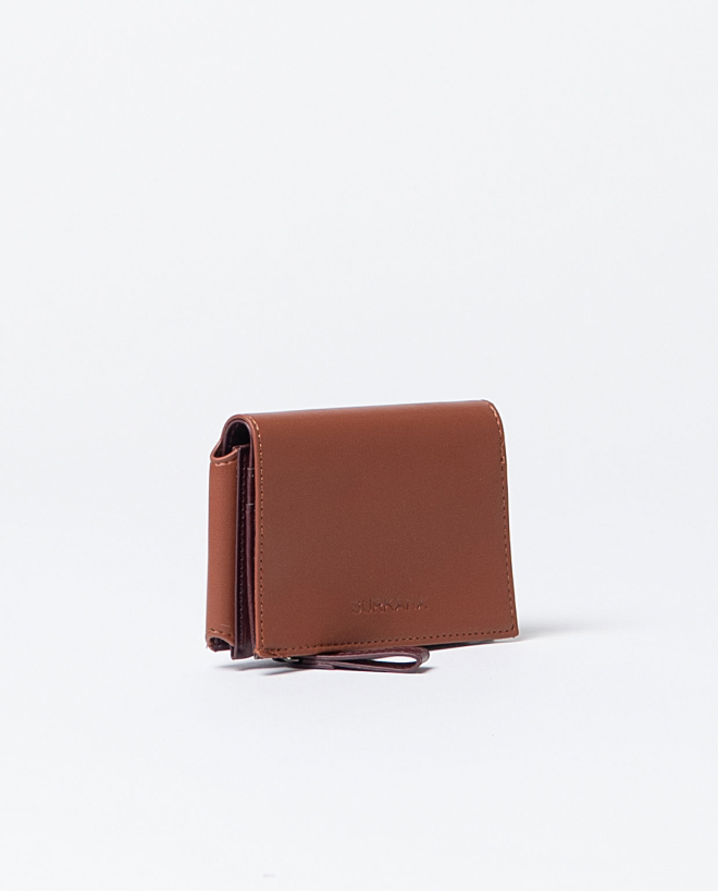 Cartera pequeña bicolor desplegable Toffee