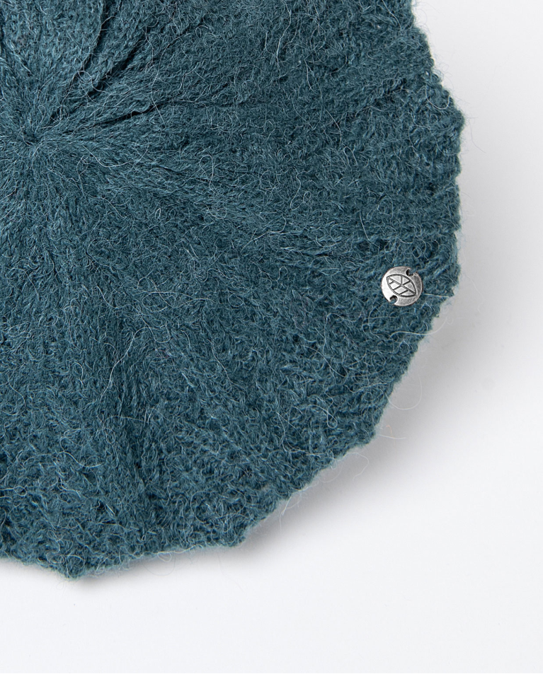 Boina tricot de fantasía Azul petróleo