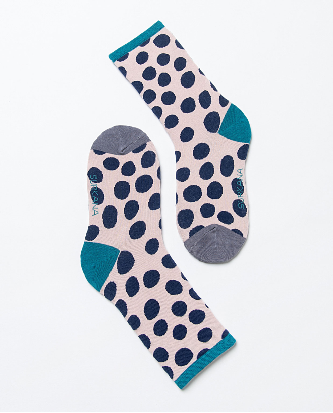 Printed jacquard socks Pink