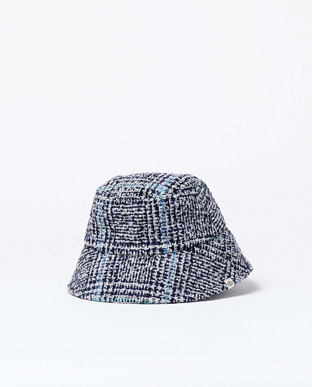 Wool blend bucket hat Navy blue