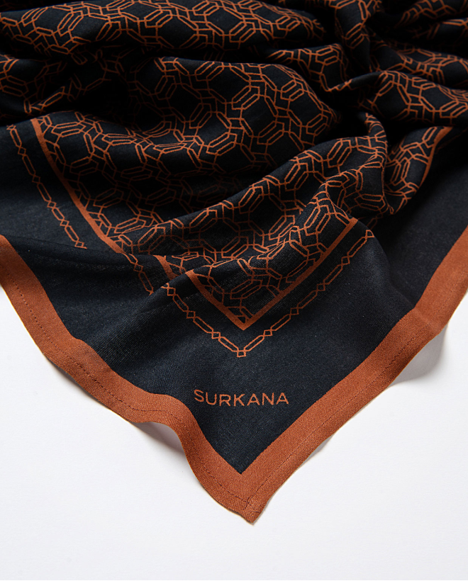 Pañuelo 100% viscosa Negro