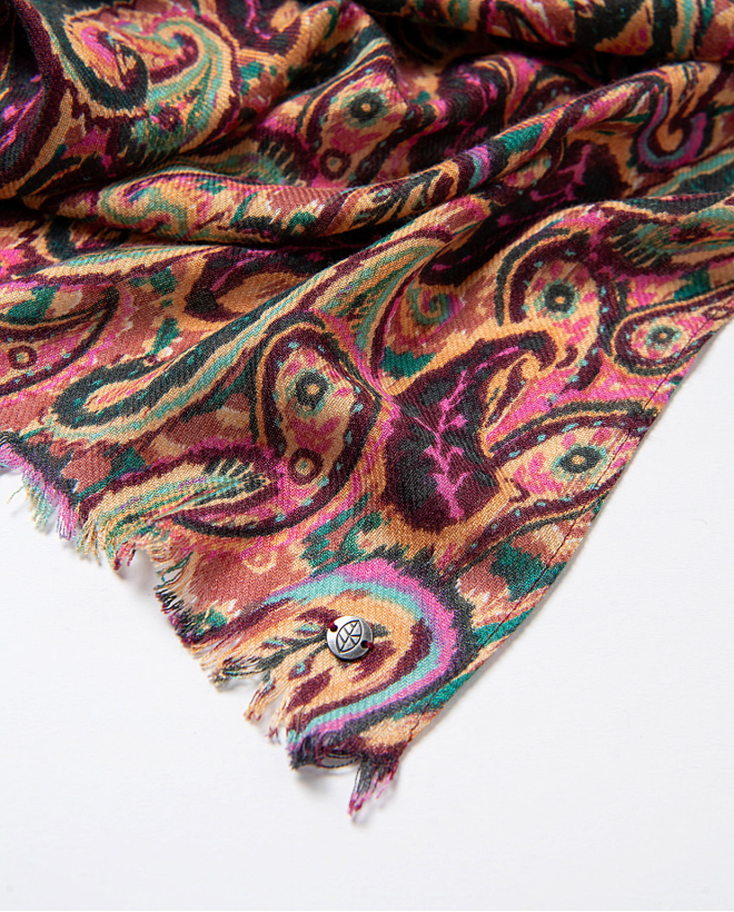 Pañuelo ligero con mezcla de lana Multi