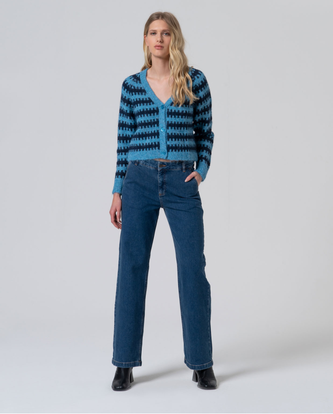Pantalón vaquero corte recto Indigo