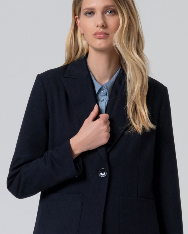 Blazer larga con forro...