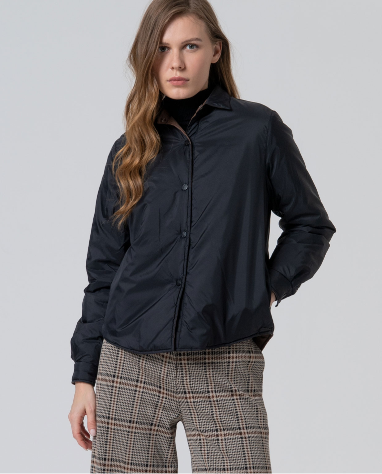 Reversible mid-season jacket Black