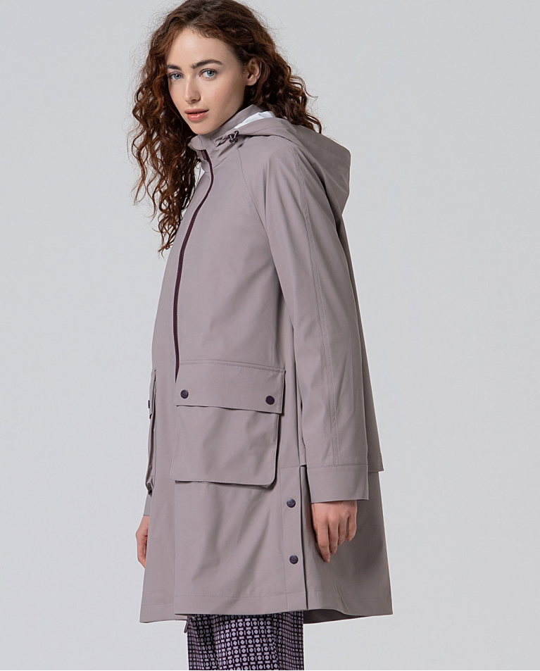 Chubasquero impermeable con forro polar Piedra