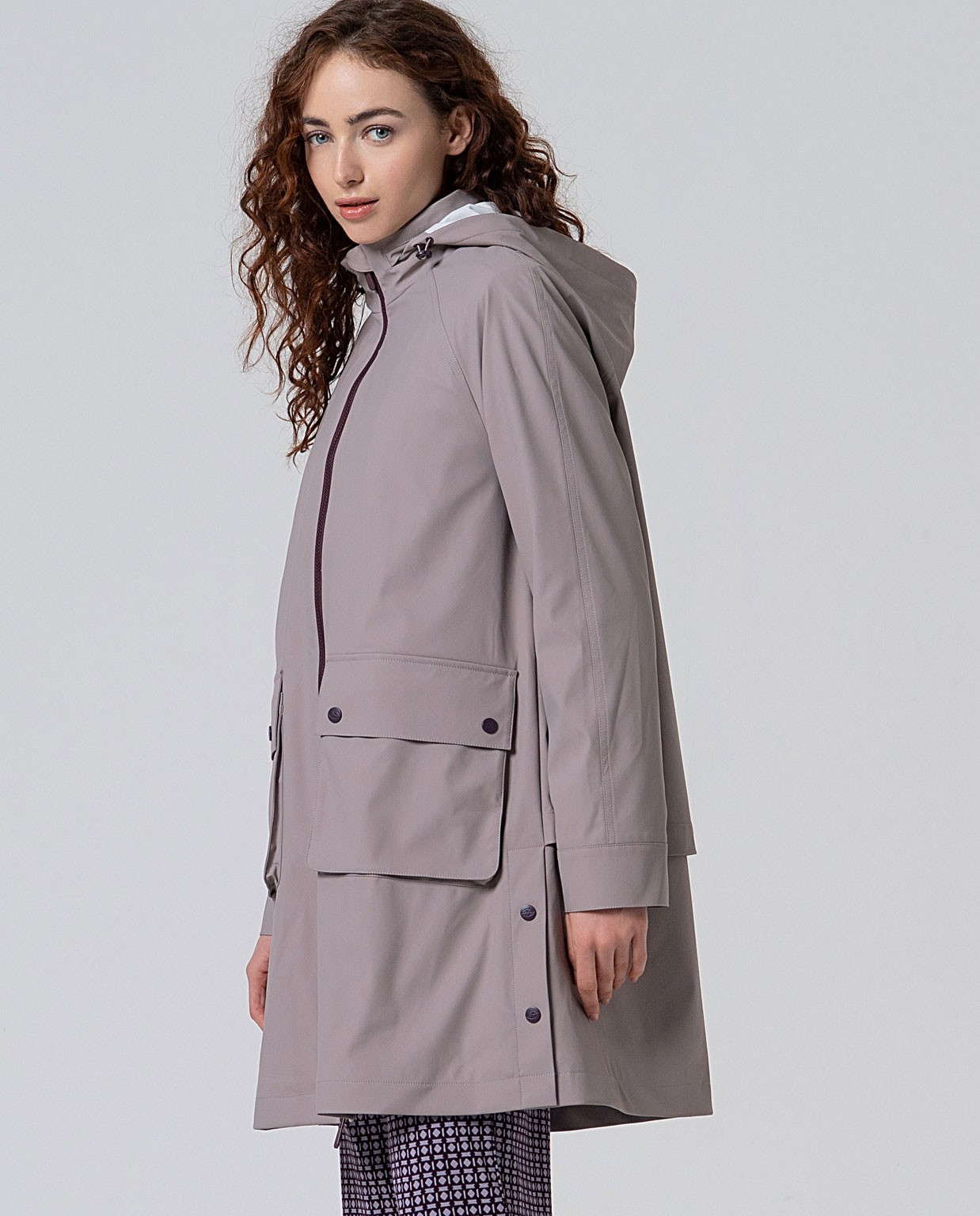 Chubasquero impermeable con forro polar Piedra