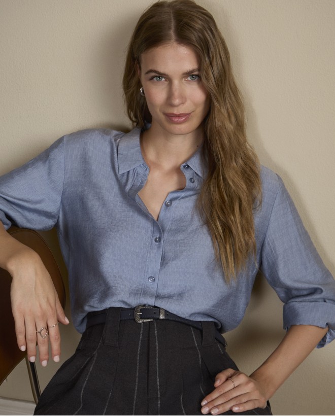 Camisa oversize manga...
