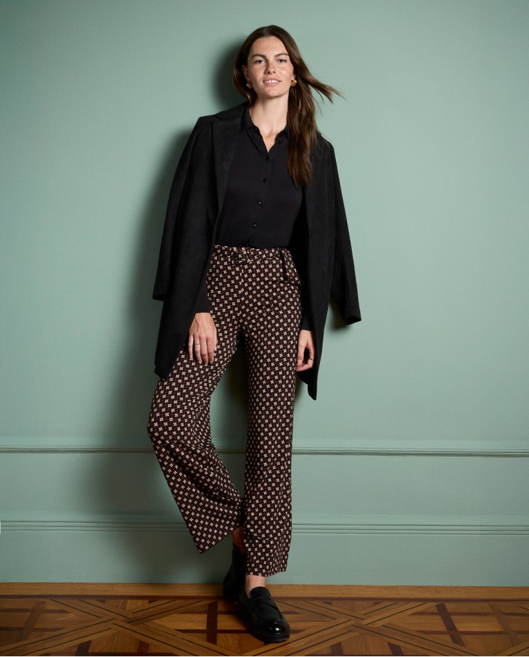 Levita oversize efecto terciopelo Negro
