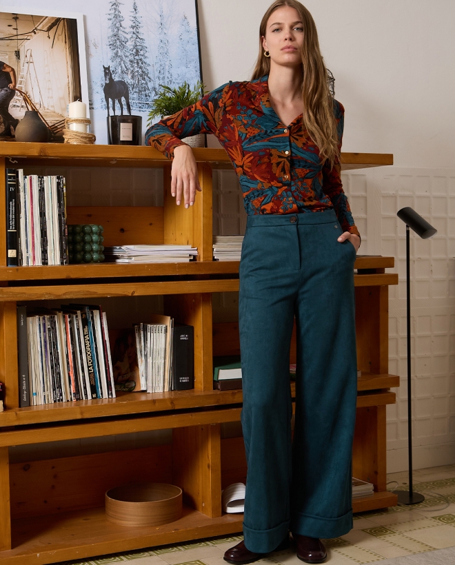 Pantalón wide leg...