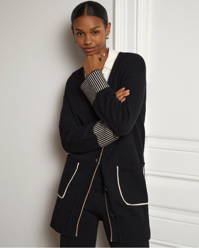 Long cardigan with pockets...