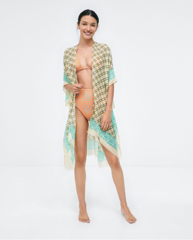 Ed half-leg kaftan Blue